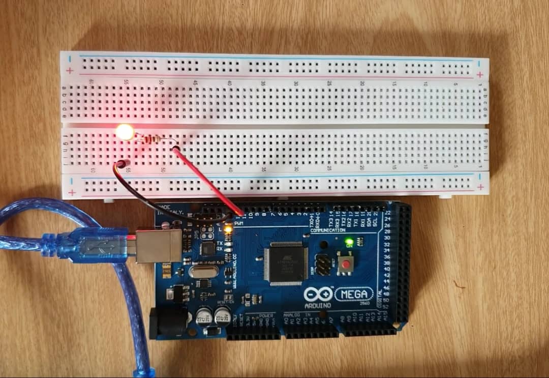 imple Led Circuit with Arduino Mega R3